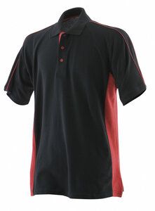 Finden & Hales LV322 - Sport Katoenen Piqué Polo Shirt Black/ Red