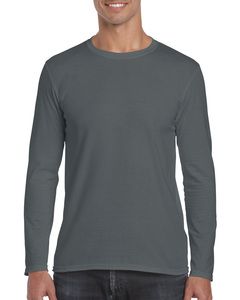 Gildan GD011 - Softstyle™ t-shirt met lange mouw Charcoal