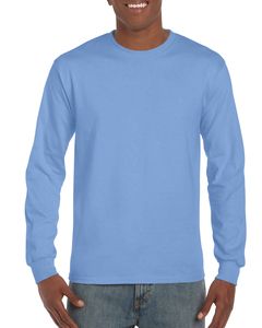 Gildan GD014 - Ultra Cotton™ adult t-shirt met lange mouw Carolina Blue