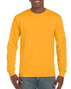 Gildan GD014 - Ultra Cotton™ adult t-shirt met lange mouw Gold