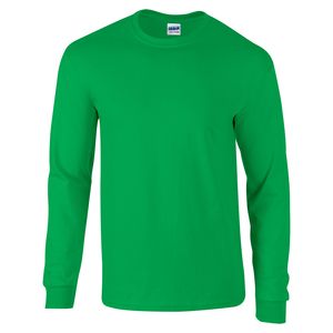Gildan GD014 - Ultra Cotton™ adult t-shirt met lange mouw Irish Green