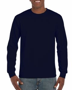 Gildan GD014 - Ultra Cotton™ adult t-shirt met lange mouw Navy