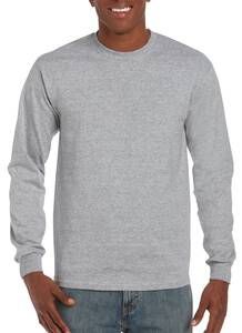 Gildan GD014 - Ultra Cotton™ adult t-shirt met lange mouw Sport Grey