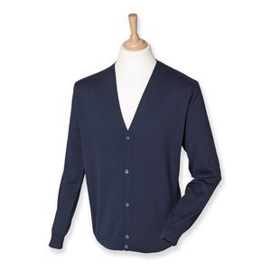 Henbury HB722 - Vest met knoopsluiting en V-hals Navy