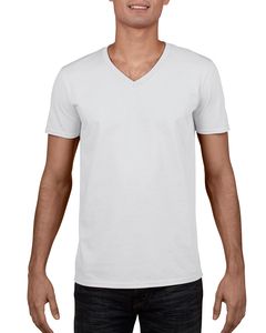 Gildan 64V00 - Softstyle® V-Hals T-Shirt White