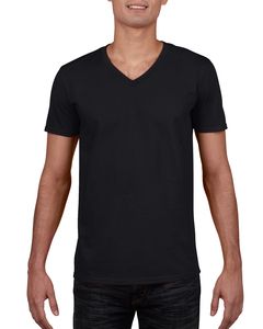 Gildan 64V00 - Softstyle® V-Hals T-Shirt Black