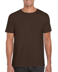 Gildan 64000 - Ringgesponnen T-shirt Dark Chocolate