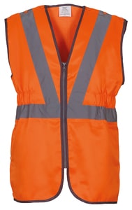 Yoko YK005 - Reflecterend hoogkwalitatief opentrekbaar vest voor spoorwegwerkers (HVW118)