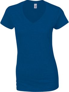 Gildan GI64V00L - Dames Softstyle V-Hals T-Shirt Royal Blue