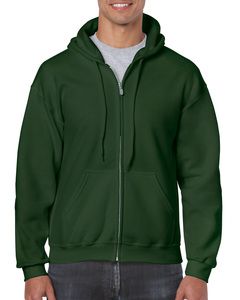 Gildan GI18600 - Heavy Blend Adult Hoodie Sweatshirt Met Volledige Rits Forest Green