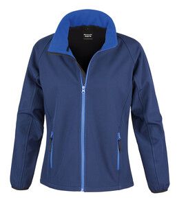 Result R231F - Core Dames Printbare Softshell Navy/ Royal