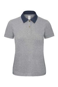 B&C DNM BC004 - Polo DNM Forward Denim/Heather Grey