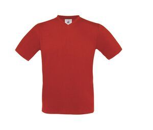 B&C BC163 - Exact V-Hals T-Shirt Red