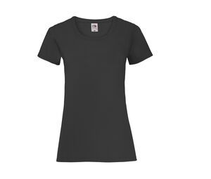 Fruit of the Loom SC600 - Dames valueweight t-shirt Black