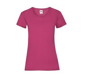 Fruit of the Loom SC600 - Dames valueweight t-shirt Fuchsia