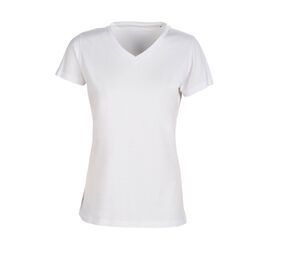 Zonder label SE634 - Geen label met V-hals t-shirt White