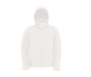 B&C BC650 - Softshell Met Capuchon White