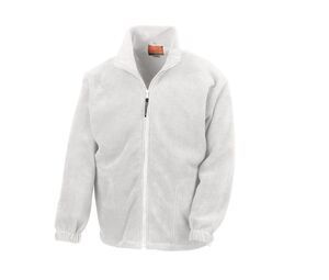 Result RS036 - Active Fleece Jack Volledige Rits White