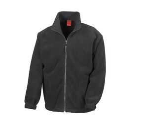 Result RS036 - Active Fleece Jack Volledige Rits Black