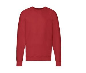 Fruit of the Loom SC360 - Lichtgewicht Raglan Sweatshirt Red