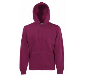 Fruit of the Loom SC374 - Hoodie Sweat Jack (62-062-0) Burgundy