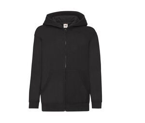 Fruit of the Loom SC379 - Hoodie Sweat Jack (62-045-0) Black