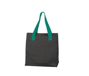 Black&Match BM900 - Boodschappen Tas Black/Kelly Green