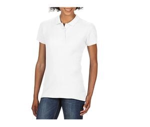 Gildan GN48L - Sofstyle Dubbele Pique Polo-Shirt Dames White