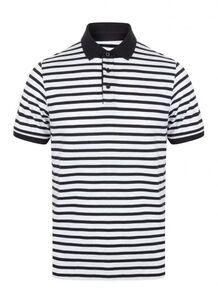 Front row FR230 - Gestreept Jersey polo-shirt White/Navy