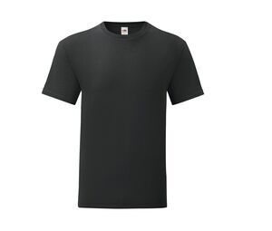 Fruit of the Loom SC150 - ICONIC T-shirt Heren Black