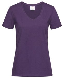 Stedman STE2700 - V-hals T-shirt voor vrouwen Deep Berry