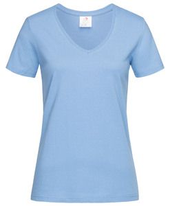 Stedman STE2700 - V-hals T-shirt voor vrouwen Light Blue
