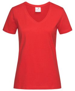 Stedman STE2700 - V-hals T-shirt voor vrouwen Scarlet Red