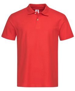 Stedman STE3000 - Poloshirt met korte mouwen voor mannen Scarlet Red