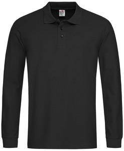 Stedman STE3400 - Poloshirt met lange mouwen voor mannen Black Opal