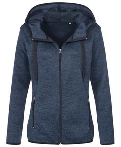 Stedman STE5950 - Fleece jas voor vrouwen Knit Active Marina Blue Melange