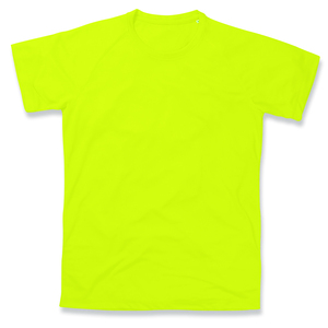 Stedman STE8410 - T-shirt met ronde hals voor mannen Active-Dry  Cyber Yellow