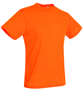 Stedman STE8600 - T-shirt met ronde hals voor mannen Active-Dry Cyber Orange