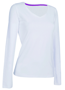Stedman STE9720 - T-shirt met lange mouwen voor vrouwen Claire White