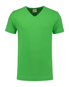 Lemon & Soda LEM1264 - T-shirt V-hals katoen/elastisch voor hem Lime
