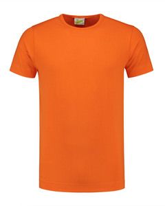 Lemon & Soda LEM1269 - T-shirt Crewneck katoen/elastisch voor hem Orange