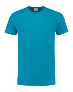 Lemon & Soda LEM1269 - T-shirt Crewneck katoen/elastisch voor hem Turquoise