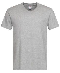 Stedman STE2300 - V-hals T-shirt voor mannen Classic-T  Grey Heather