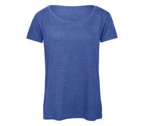 B&C BC056 - TW056 Tri-Blend Dames Heather Royal Blue