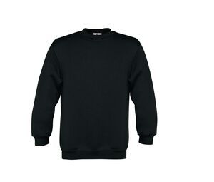 B&C BC501 - Kinder Sweater 80/20 rechte mouwen 280 PST Black