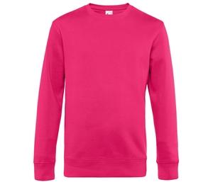 B&C BCU01K - Straight Sleeve Sweatshirt 280 KING Magenta Pink
