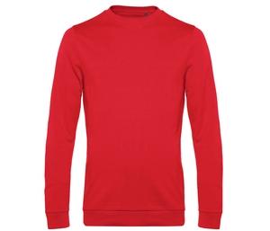 B&C BCU01W - Sweatshirt met ronde hals Red