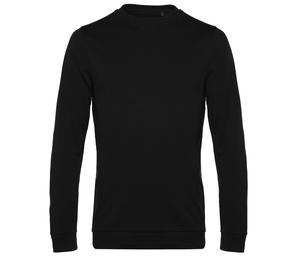 B&C BCU01W - Sweatshirt met ronde hals Black Pure