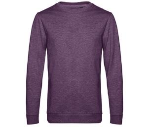 B&C BCU01W - Sweatshirt met ronde hals Heather Purple
