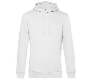 B&C BCU33B - Organic Hoodie Heren White